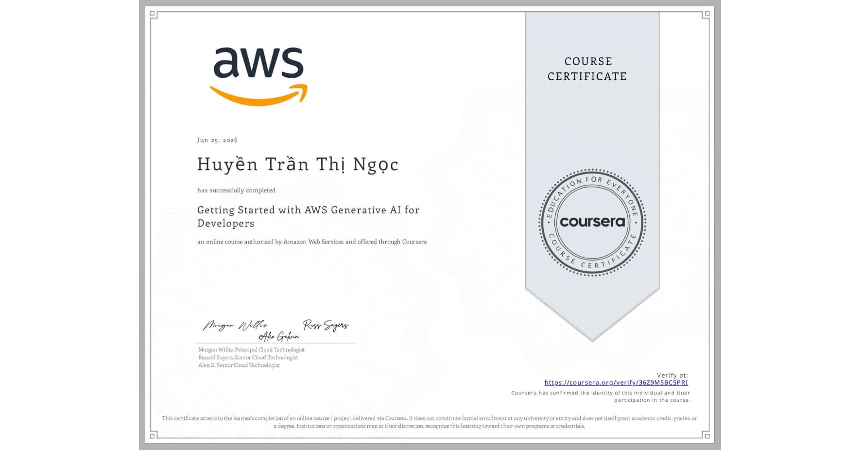 AWS Gen AI for Developers