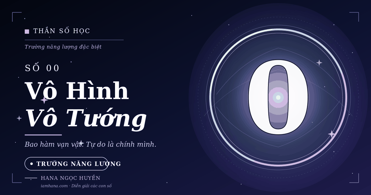 Thần số học - Số 0: Trường năng lượng vô hình