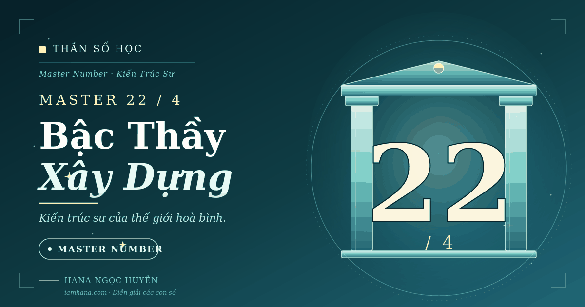 Thần số học - Số 22/4: Kiến trúc sư bậc thầy